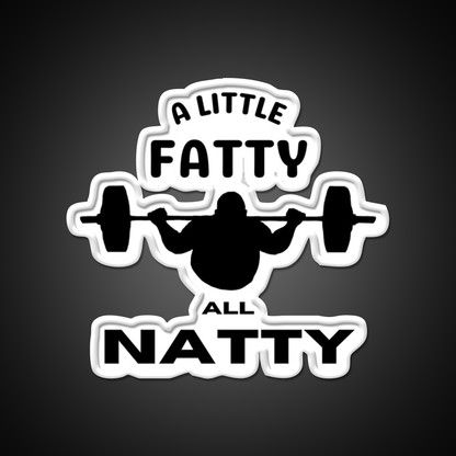 A Little Fatty But All Natty Gym Fitness Led Neon Sign Rgb Color