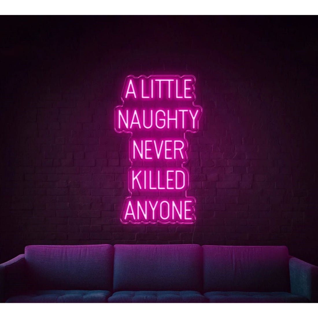 A Little Naughty Never Killed Anyone Led Sign Business Neon Sign - Shineneon