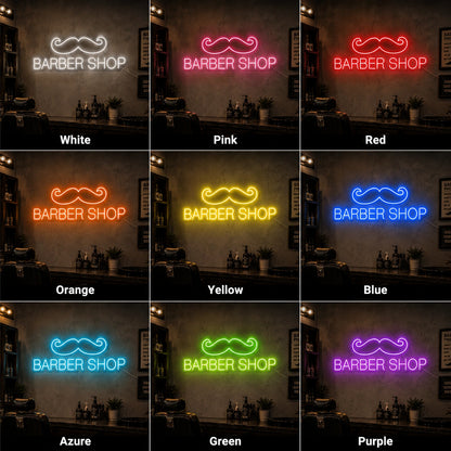 A Man Cutting Another Mans LED Neon Sign - 05 Color Grid