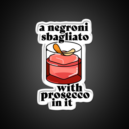A Negroni Sbagliato Prosecco In It Cocktail Bar Decor Led Neon Sign Rgb Color - LED neon sign view 11