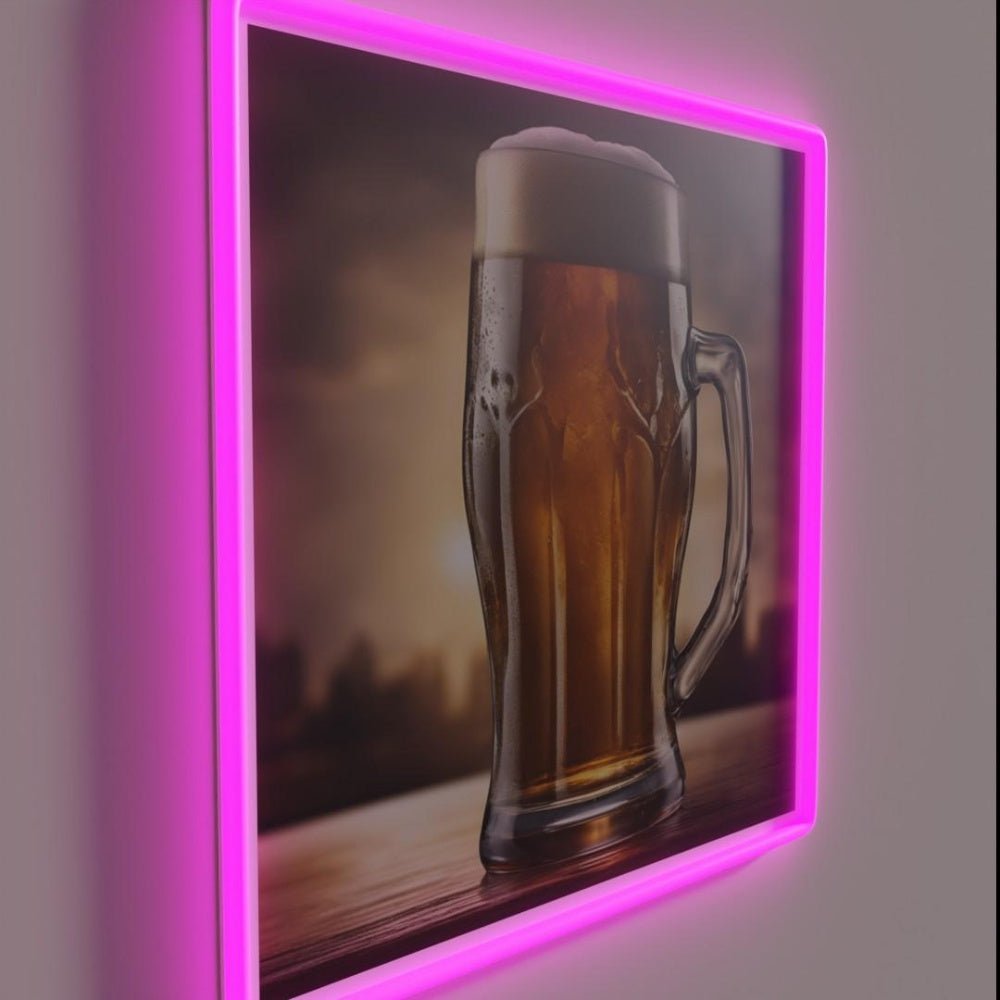 A Nice Cold Pint Of Beer Rgb Led Neon Sign - Shineneon