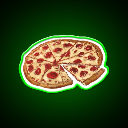 A Pepperoni Cheese Pizza Fast Food Led Neon Sign For Burger Place Rgb Color
