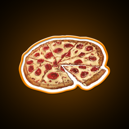A Pepperoni Cheese Pizza Fast Food Led Neon Sign For Burger Place Rgb Color