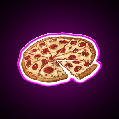 A Pepperoni Cheese Pizza Fast Food Led Neon Sign For Burger Place Rgb Color