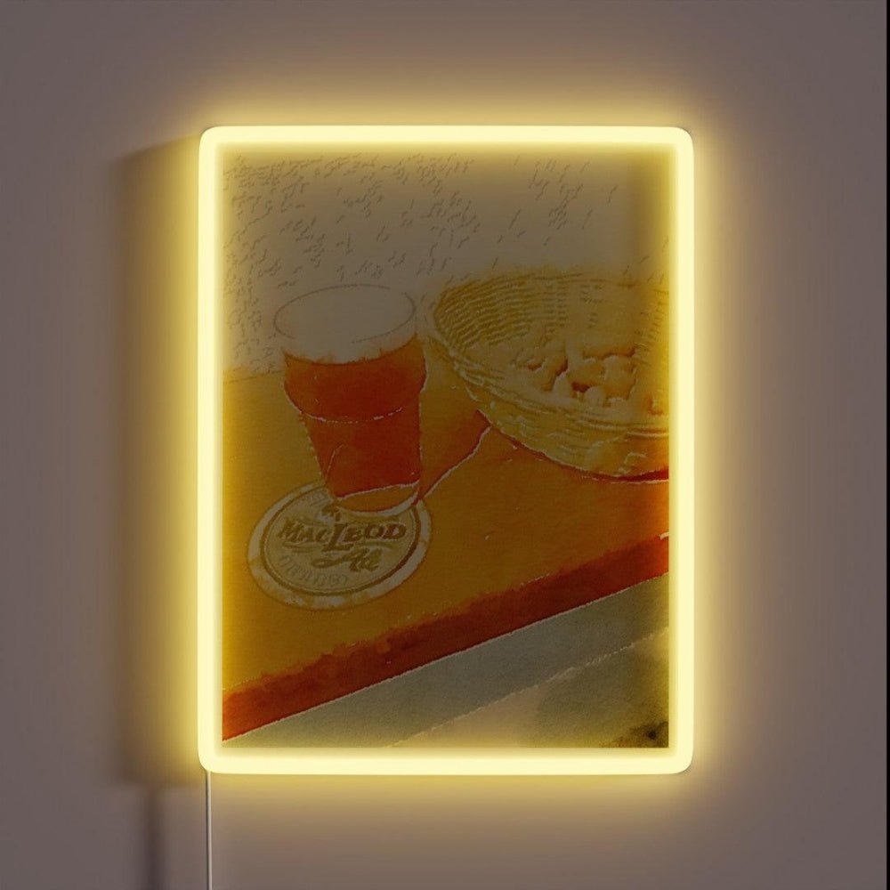 A Pint And Some Peanuts Rgb Led Neon Sign - Shineneon