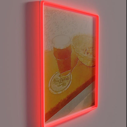 A Pint And Some Peanuts Rgb Led Neon Sign - Shineneon