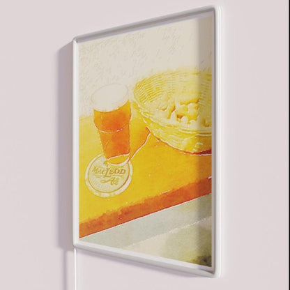 A Pint And Some Peanuts Rgb Led Neon Sign - Shineneon