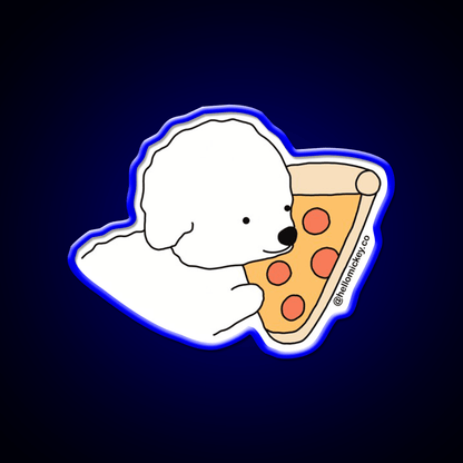 A Pizza My Heart Snack Food Led Neon Sign Rgb Color - Shineneon