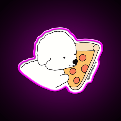 A Pizza My Heart Snack Food Led Neon Sign Rgb Color - Shineneon