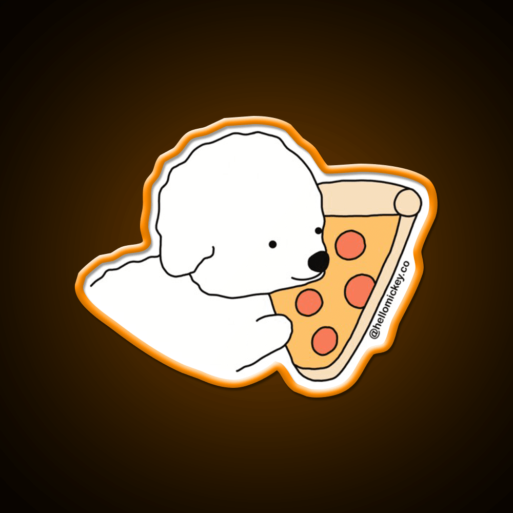 A Pizza My Heart Snack Food Led Neon Sign Rgb Color - Shineneon