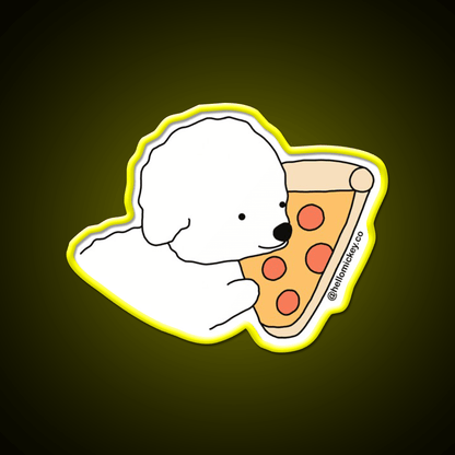 A Pizza My Heart Snack Food Led Neon Sign Rgb Color - Shineneon