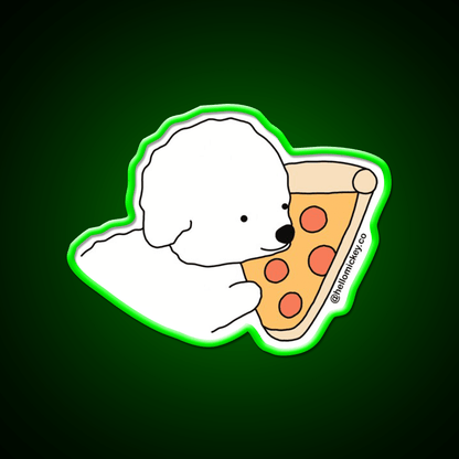 A Pizza My Heart Snack Food Led Neon Sign Rgb Color - Shineneon