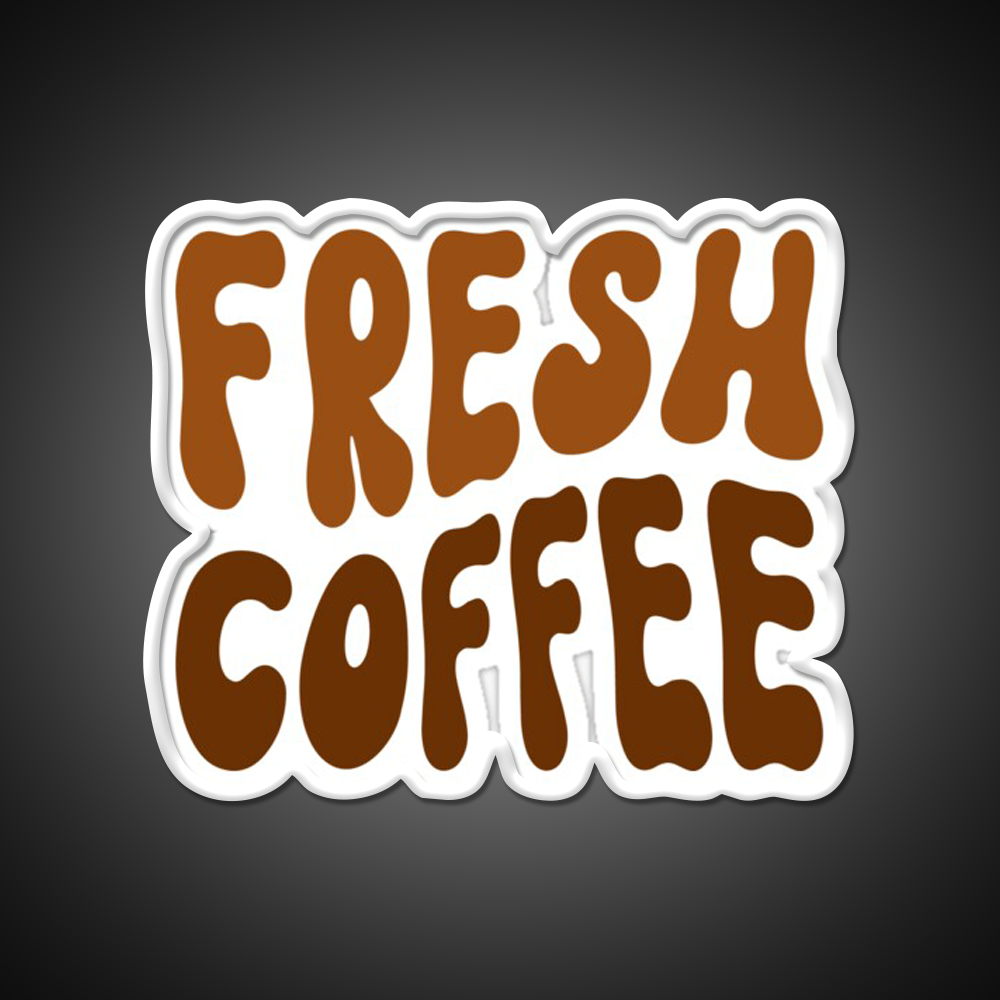 A Sip Of Fresh Coffee Cafe Led Neon Sign Espresso Bar Art Rgb Color