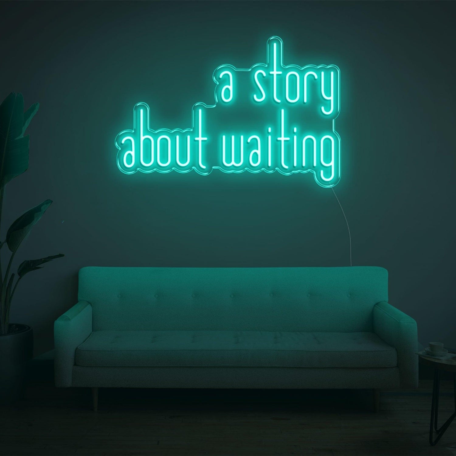 A Story About Waiting Led Neon Sign Wall Art | Shineneon