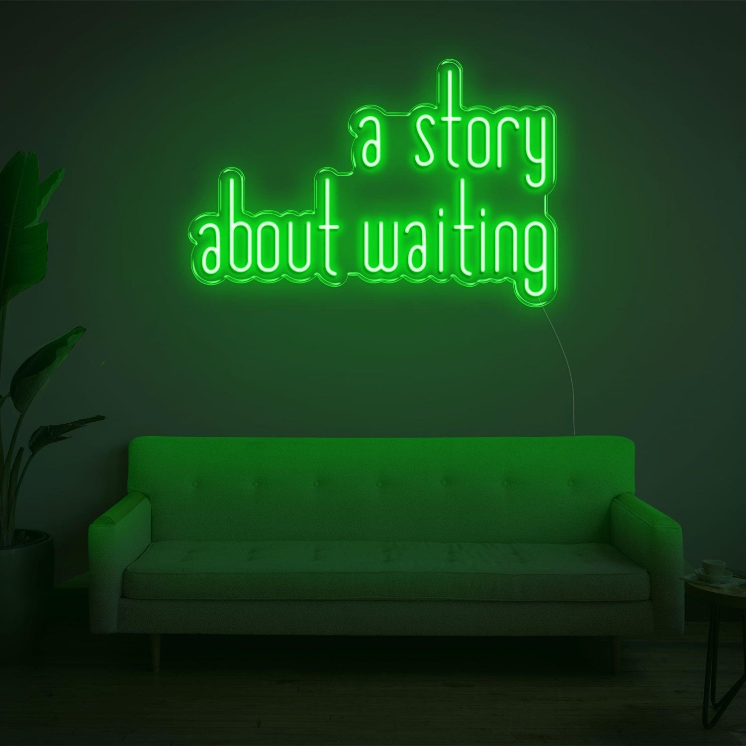 A Story About Waiting Led Neon Sign Wall Art | Shineneon