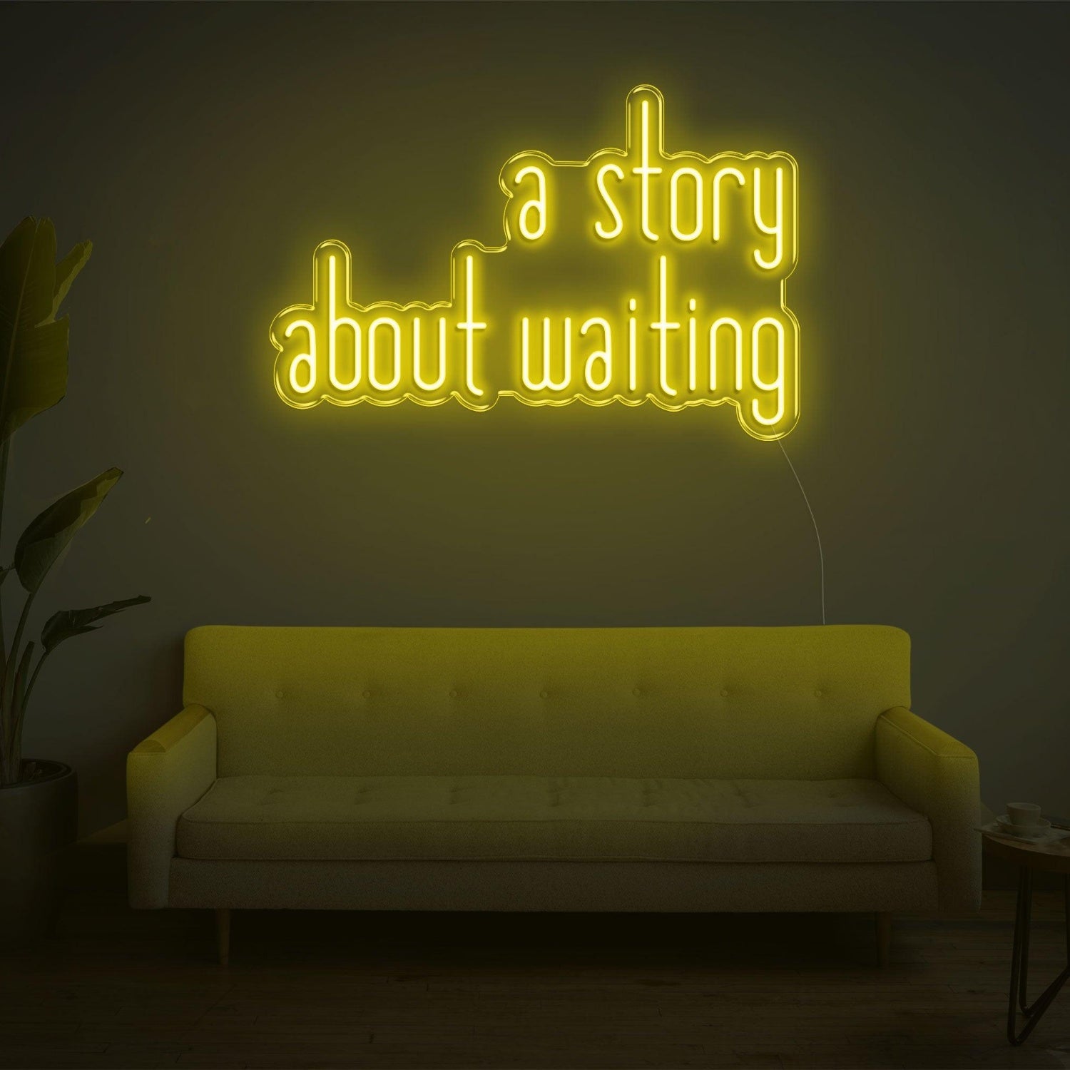 A Story About Waiting Led Neon Sign Wall Art | Shineneon