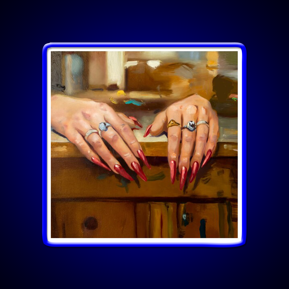 A Study Of A Womans Hands Nail Salon Led Neon Sign Rgb Color