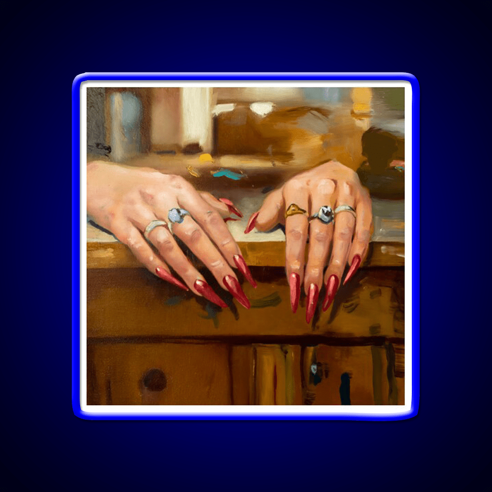 A Study Of A Womans Hands Nail Salon Led Neon Sign Rgb Color - Shineneon