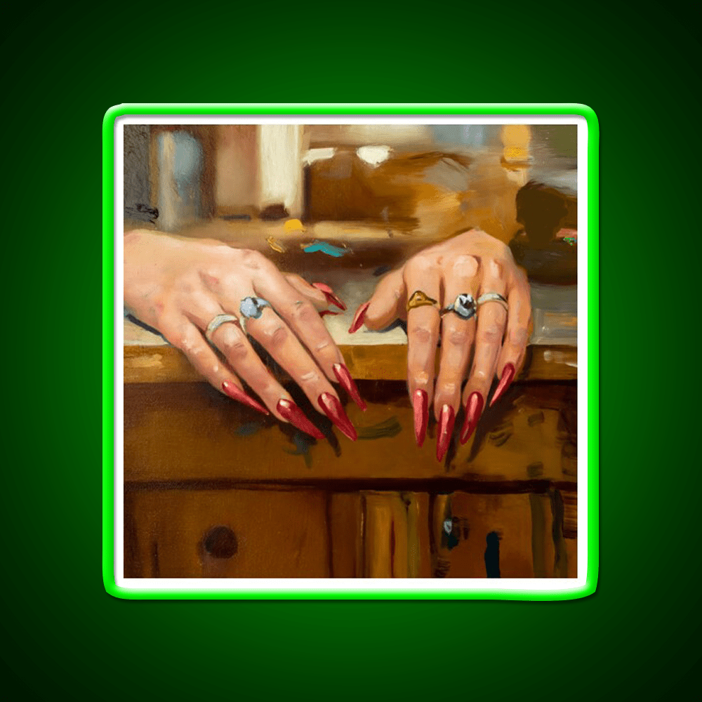 A Study Of A Womans Hands Nail Salon Led Neon Sign Rgb Color - Shineneon