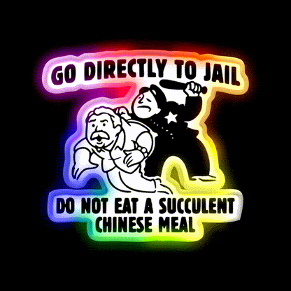 A Succulent Chinese Meal Led Neon Sign Chinese Food Rgb Color - LED neon sign close-up detail