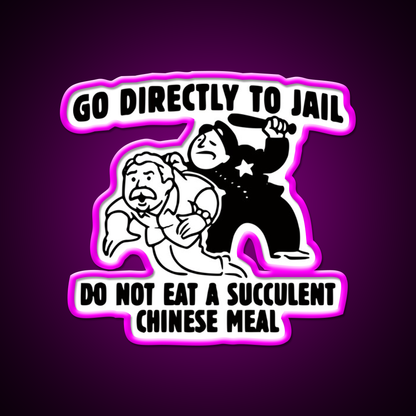 A Succulent Chinese Meal Led Neon Sign Chinese Food Rgb Color - Neon sign mounted on wall in room