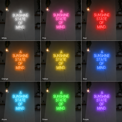 A Sunshine State Of Mind LED Neon Sign - 05 Color Grid