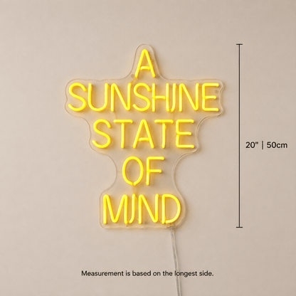 A Sunshine State Of Mind LED Neon Sign Wall Neon Sign - Shineneon