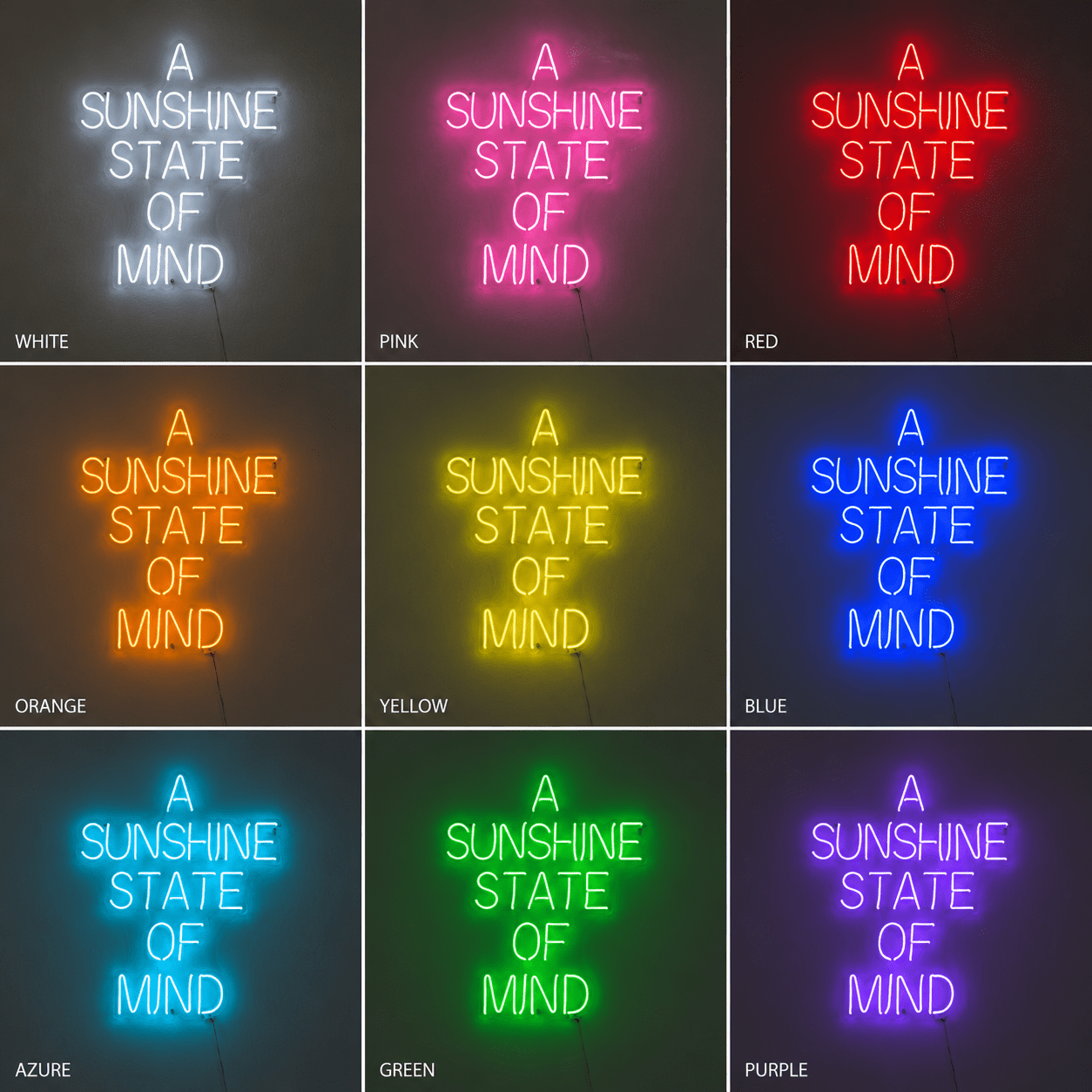 A Sunshine State Of Mind LED Neon Sign Wall Neon Sign - Shineneon