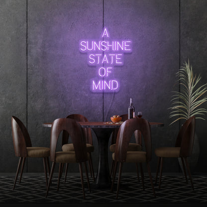 A Sunshine State Of Mind Led Sign | Shineneon