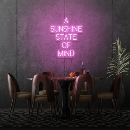 A Sunshine State Of Mind Led Sign | Shineneon