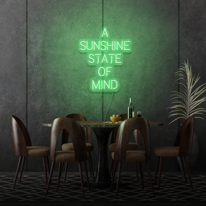 A Sunshine State Of Mind Led Sign | Shineneon