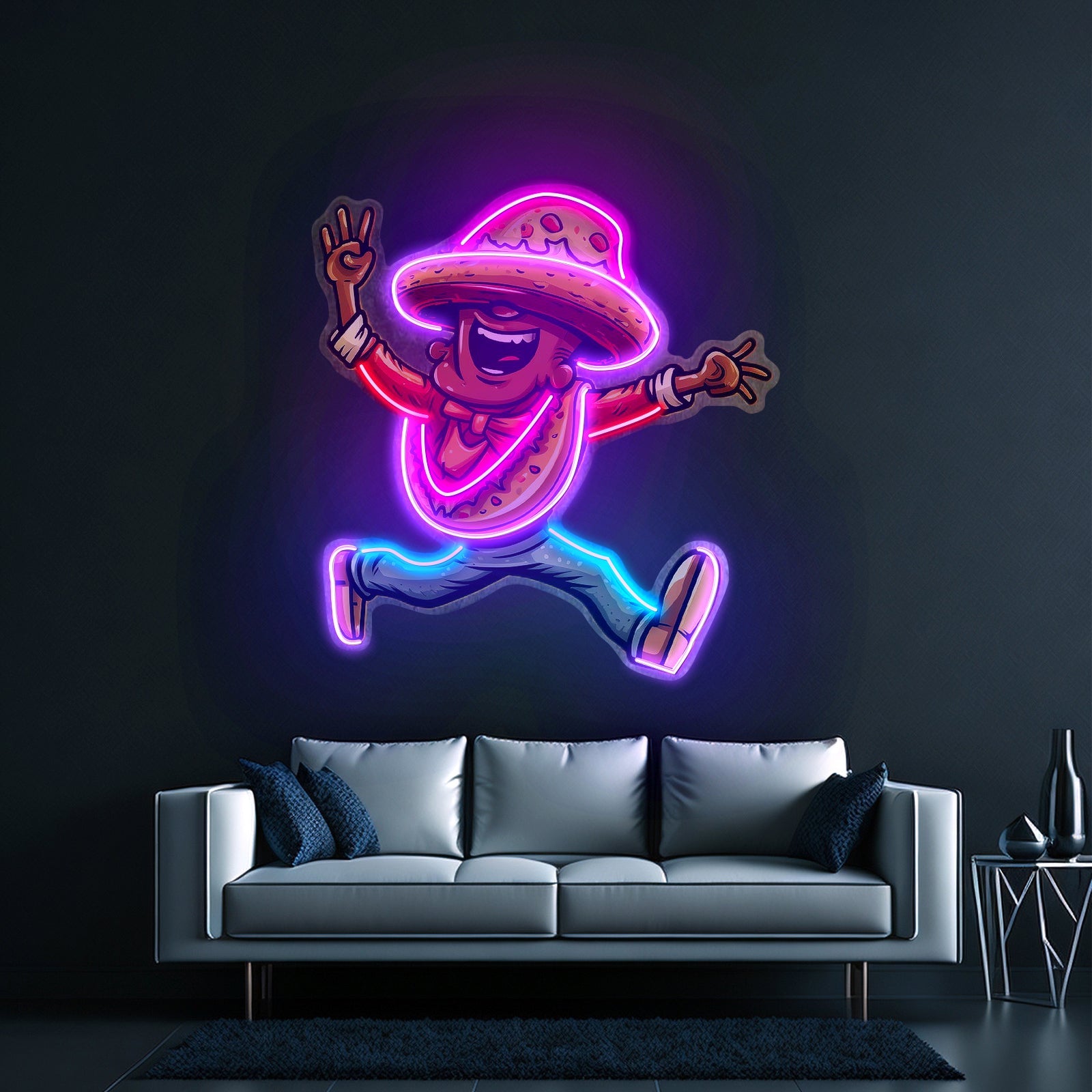 A Taco Dancing Disco Music Led Neon Sign Light Custom Led Signs - Shineneon