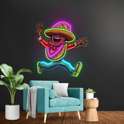 A Taco Dancing Disco Music Led Neon Sign Light Custom Led Signs - Shineneon