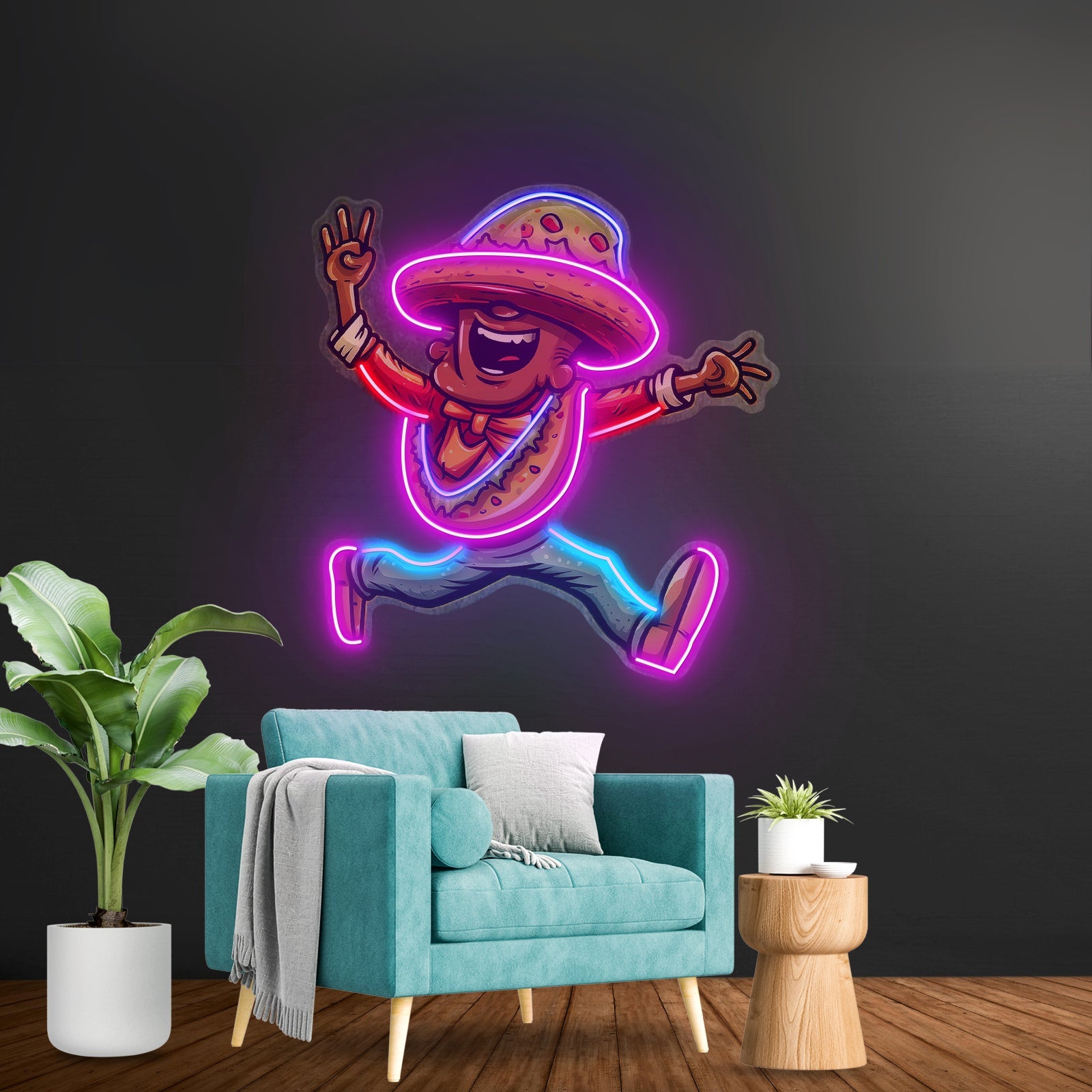 A Taco Dancing Disco Music Led Neon Sign Light Custom Led Signs - Shineneon