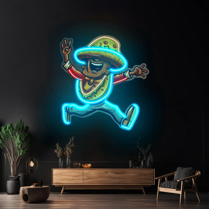 A Taco Dancing Disco Music Led Neon Sign Light Custom Led Signs