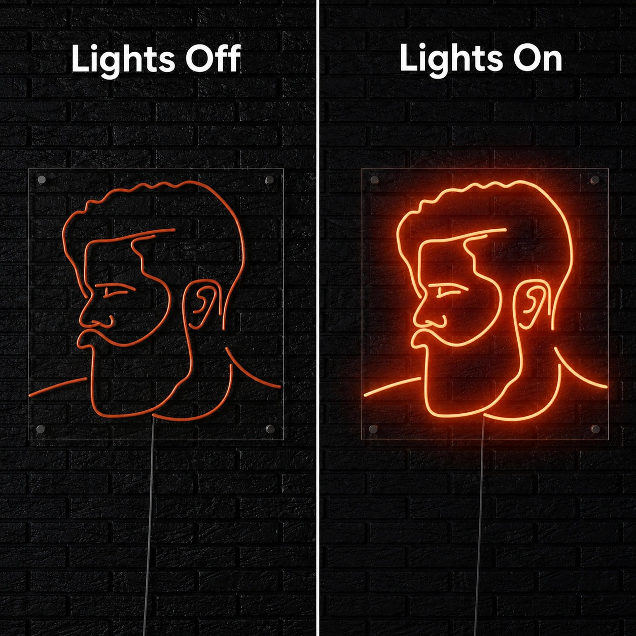 A That Has LED Neon Sign - 06 Day Night Comparison