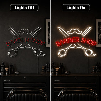 A That Reads Wall Art LED Neon Sign - 06 Day Night Comparison