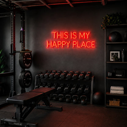 A That Says LED Neon Sign Gym Neon Sign - 03 Real Lifestyle Scene