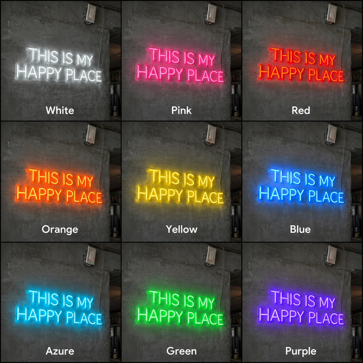A That Says LED Neon Sign Gym Neon Sign - 05 Color Grid