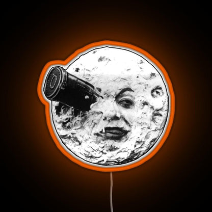 A Trip to the Moon Le Voyage Dans La Lune face only RGB neon sign - Shineneon