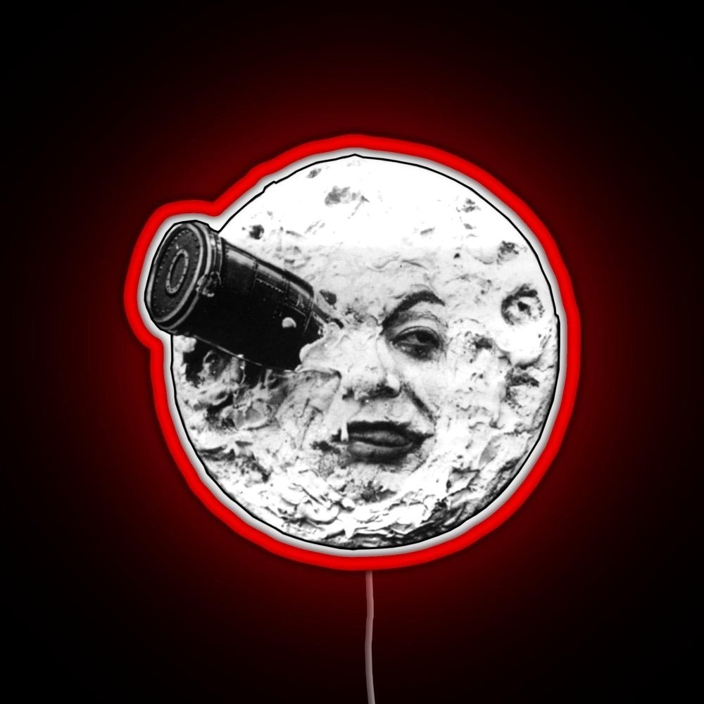 A Trip to the Moon Le Voyage Dans La Lune face only RGB neon sign - Shineneon