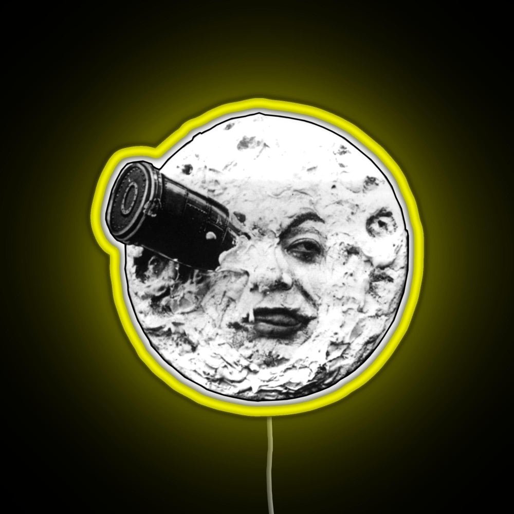 A Trip to the Moon Le Voyage Dans La Lune face only RGB neon sign - Shineneon