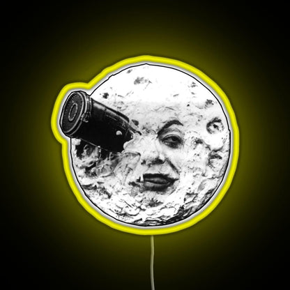 A Trip to the Moon Le Voyage Dans La Lune face only RGB neon sign - Shineneon