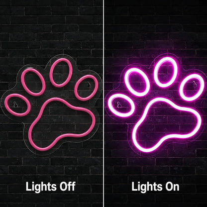 A With A Wall Decor LED Neon Sign - 06 Day Night Comparison