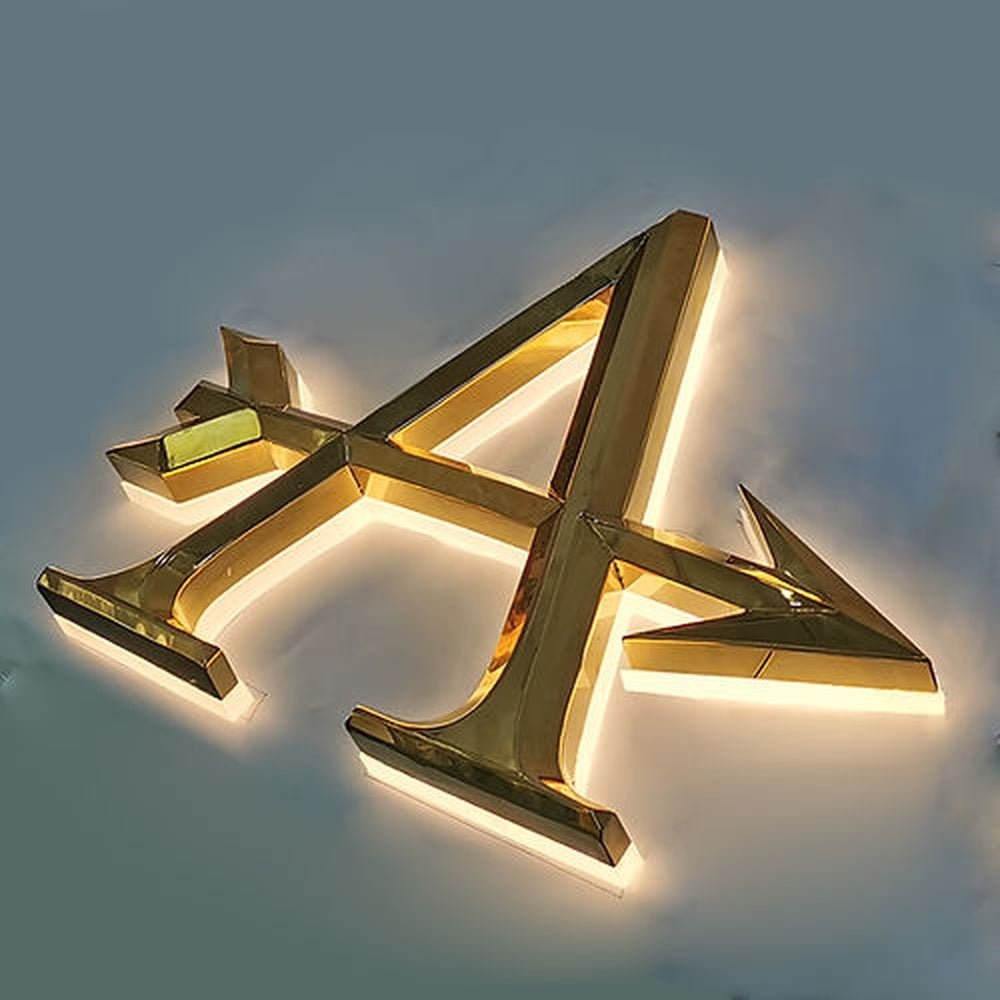 A With Arrow 3D Backlit Channel Letters Led Light Sign - Shineneon