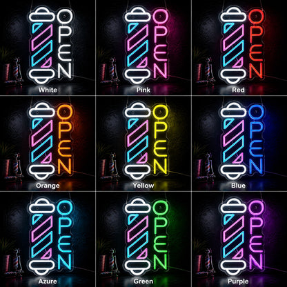 A With The LED Neon Sign - 05 Color Grid