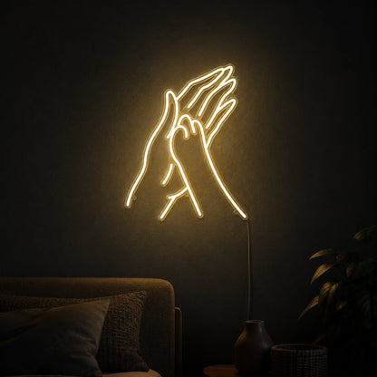 A With Two LED Neon Sign - 01 Original Product Image
