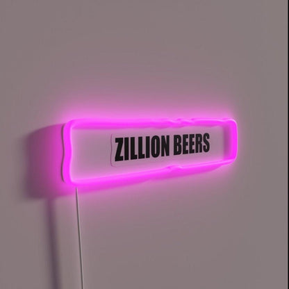 A Zillion Beers Rgb Led Neon Sign - Shineneon