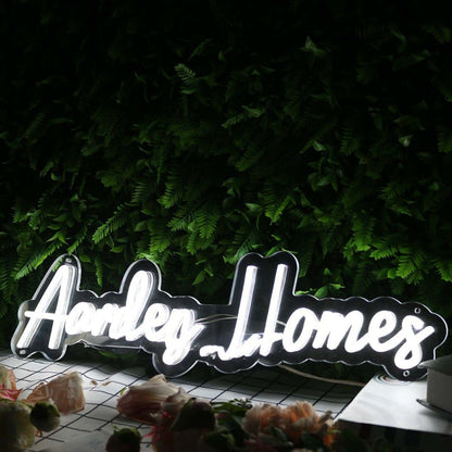 Aarden Homes White Led Neon Sign - Shineneon