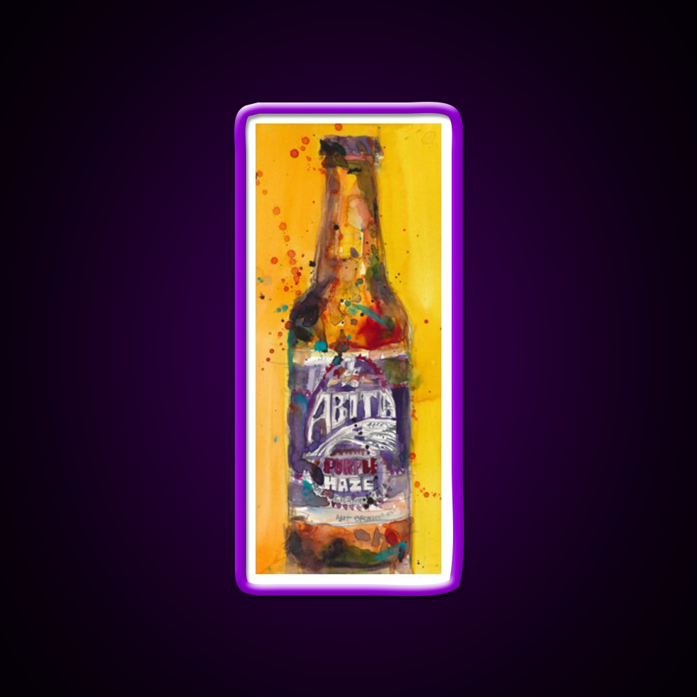 Abita Purple Haze Brewing Co Beer Bar Decor Led Neon Sign Rgb Color - LED neon sign view 9